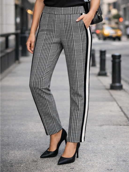 Fashion Nova Pants - Fashion Nova Women's Plaid Jegging Pants Size Small High Waist Academia office